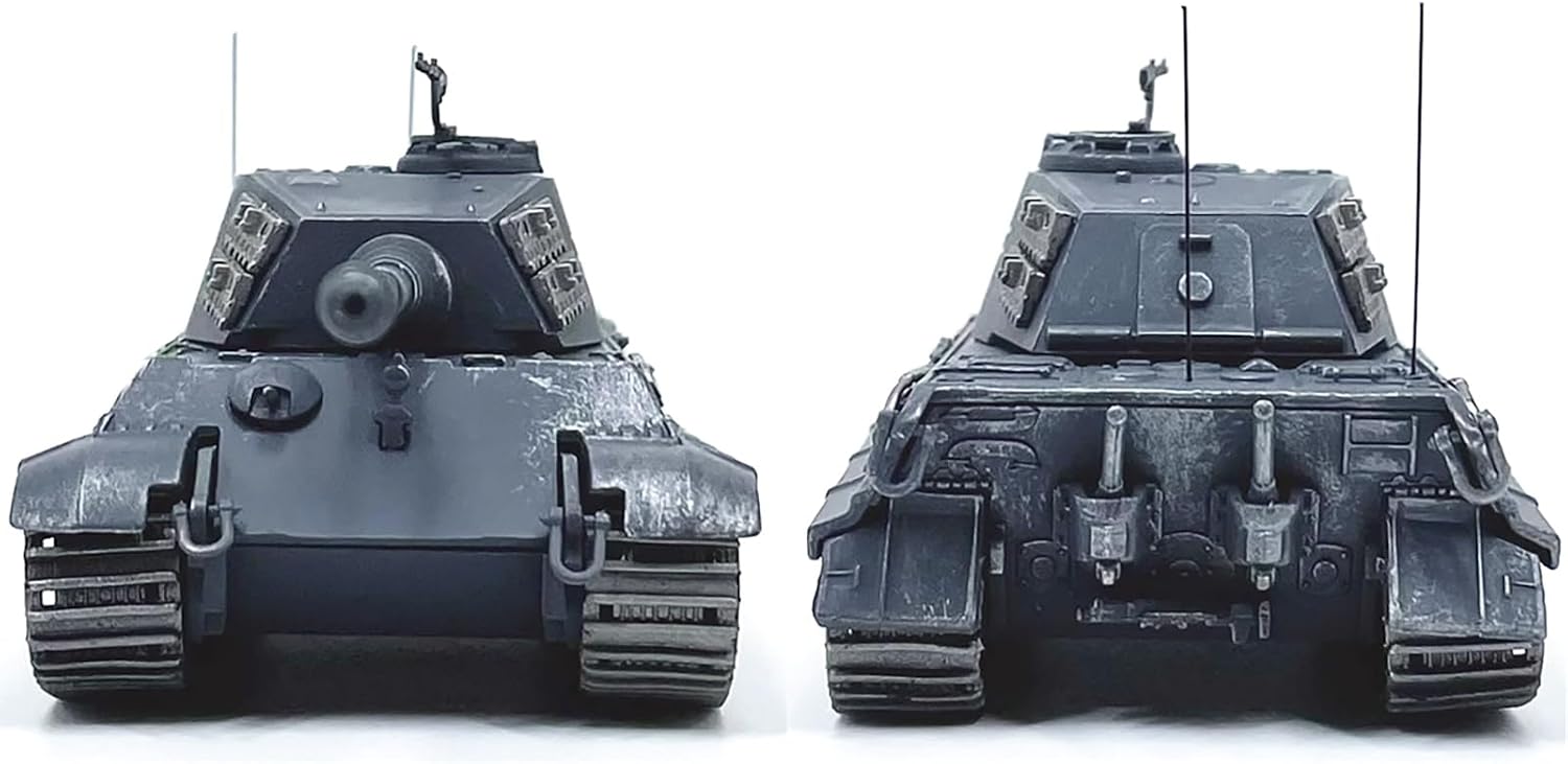 Simulation Alloy Armored Vehicle Model 1:72 WWII Berlin 1945 Tiger II Tank Model