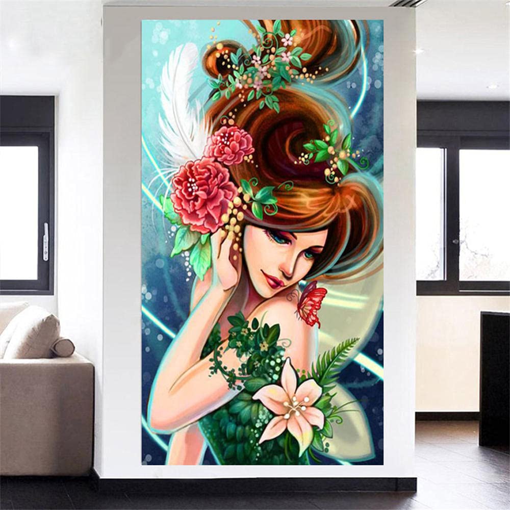 Diamond Painting fleurs de beauté 5D DIY le cadeau d'art craft idéal pour adultes
