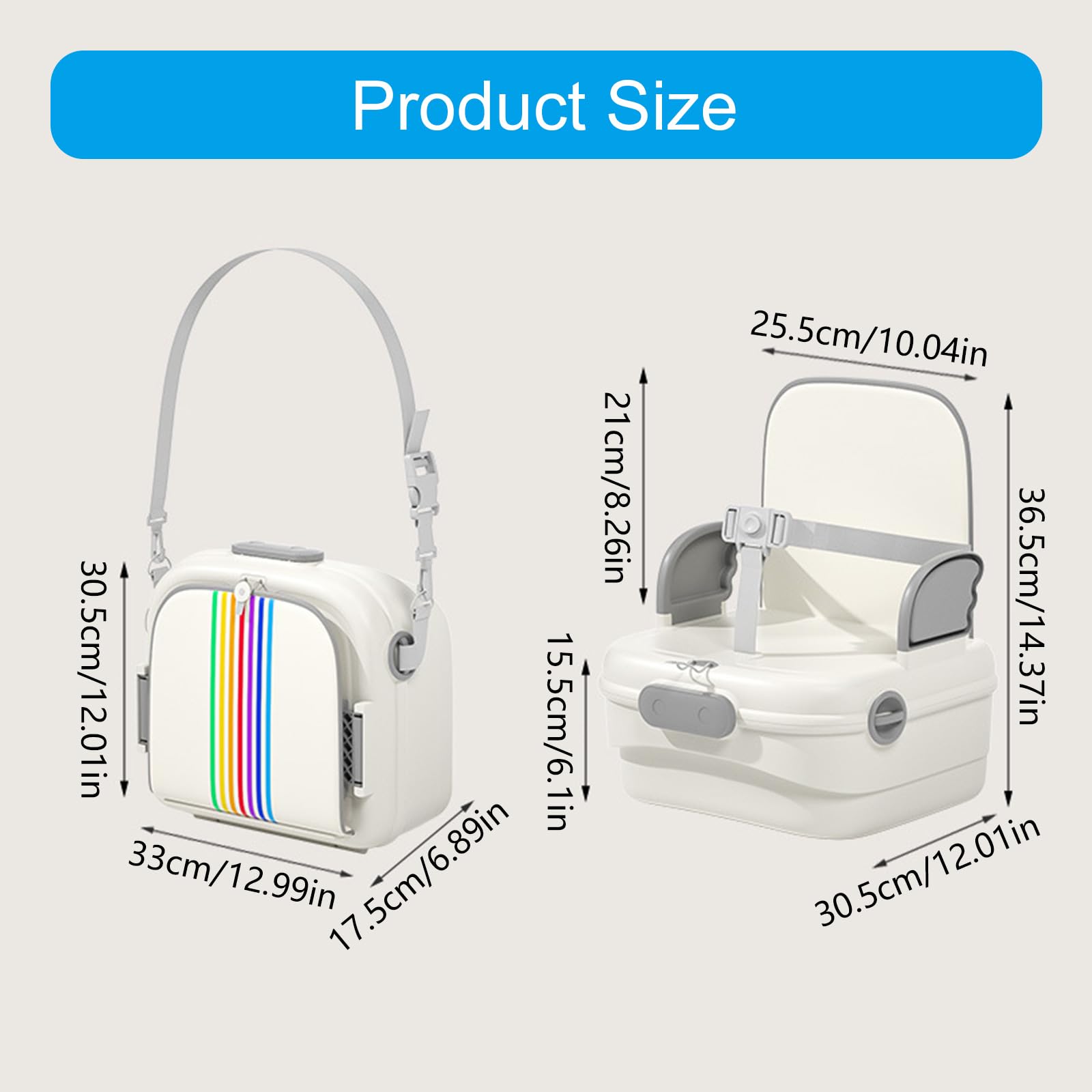 Silla de alimentación infantil Asiento Boosting Plegable Base Antideslizante Suave Fácil de Llevar Mochilas Diseño para Interior y Exterior PU Asiento de Forro Portátil Acolchado
