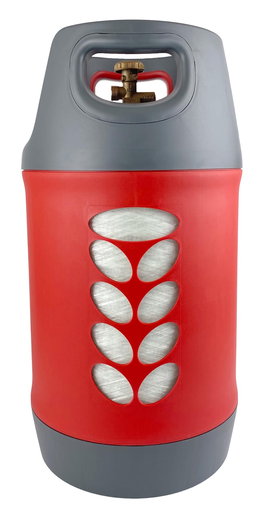 HausundWerkstatt24 14kg CAMPKO Komposit Gasflasche 24,4l mit Füllstop die leichteste Flasche für Propan