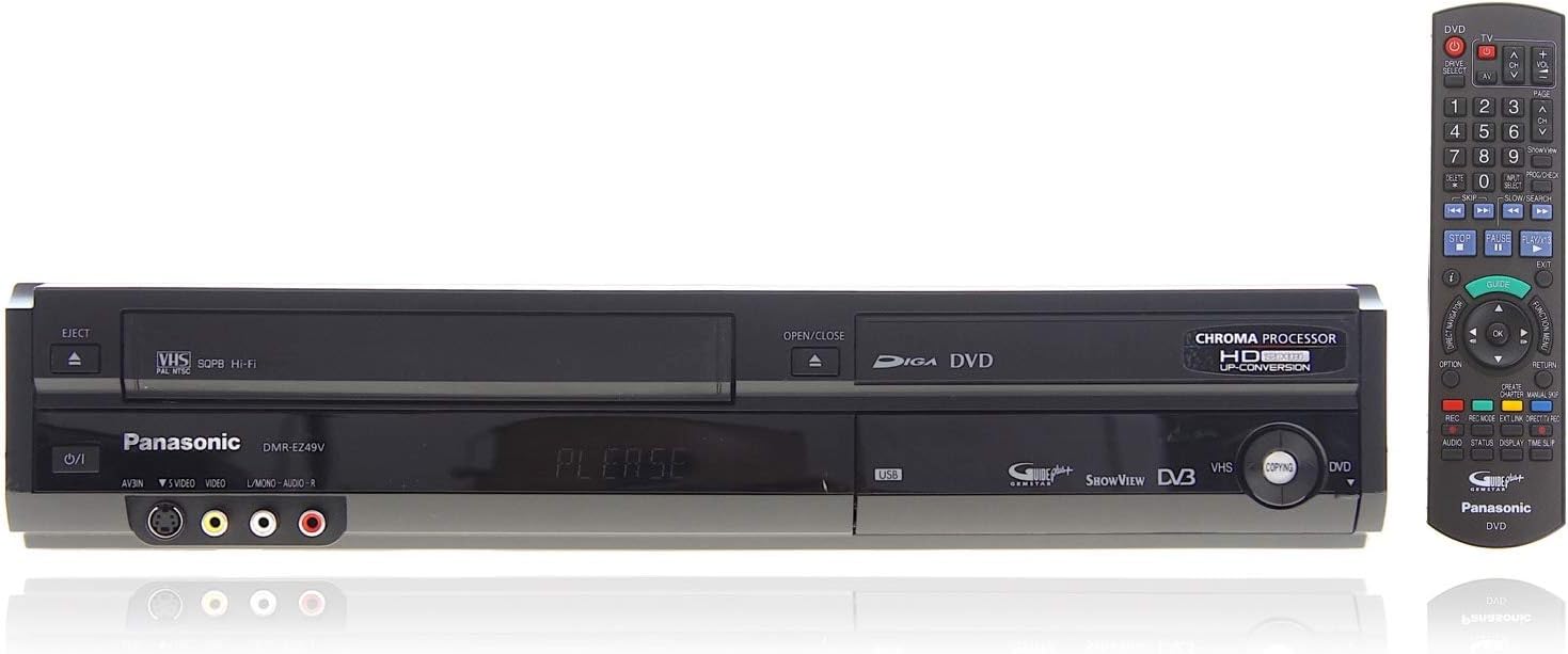Panasonic DMR-EZ49vEBK Super Multi Format Combi Recorder with Freeview