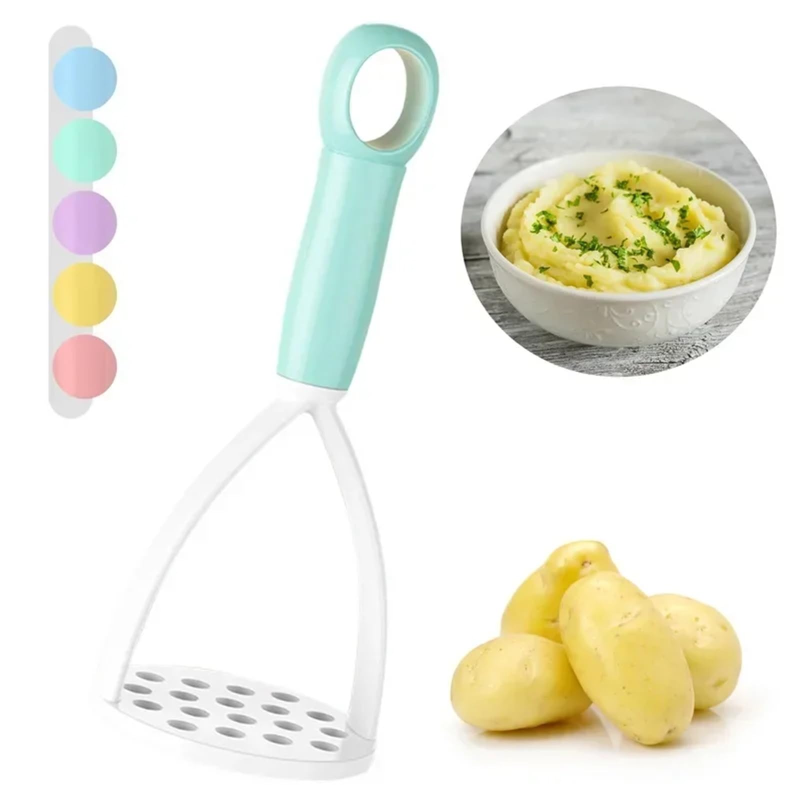 1 prensador de puré Papas, exprimidor, triturador Frutas, Utensilios Cocina(1)