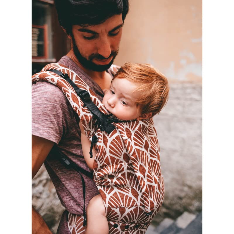 NEKO SWITCH Toddler - Marsupio Portabebè Regolabile Ergonomico Preschooler Zaino Porta Bimbo e Bebè (Kidonya Mocha in lino)