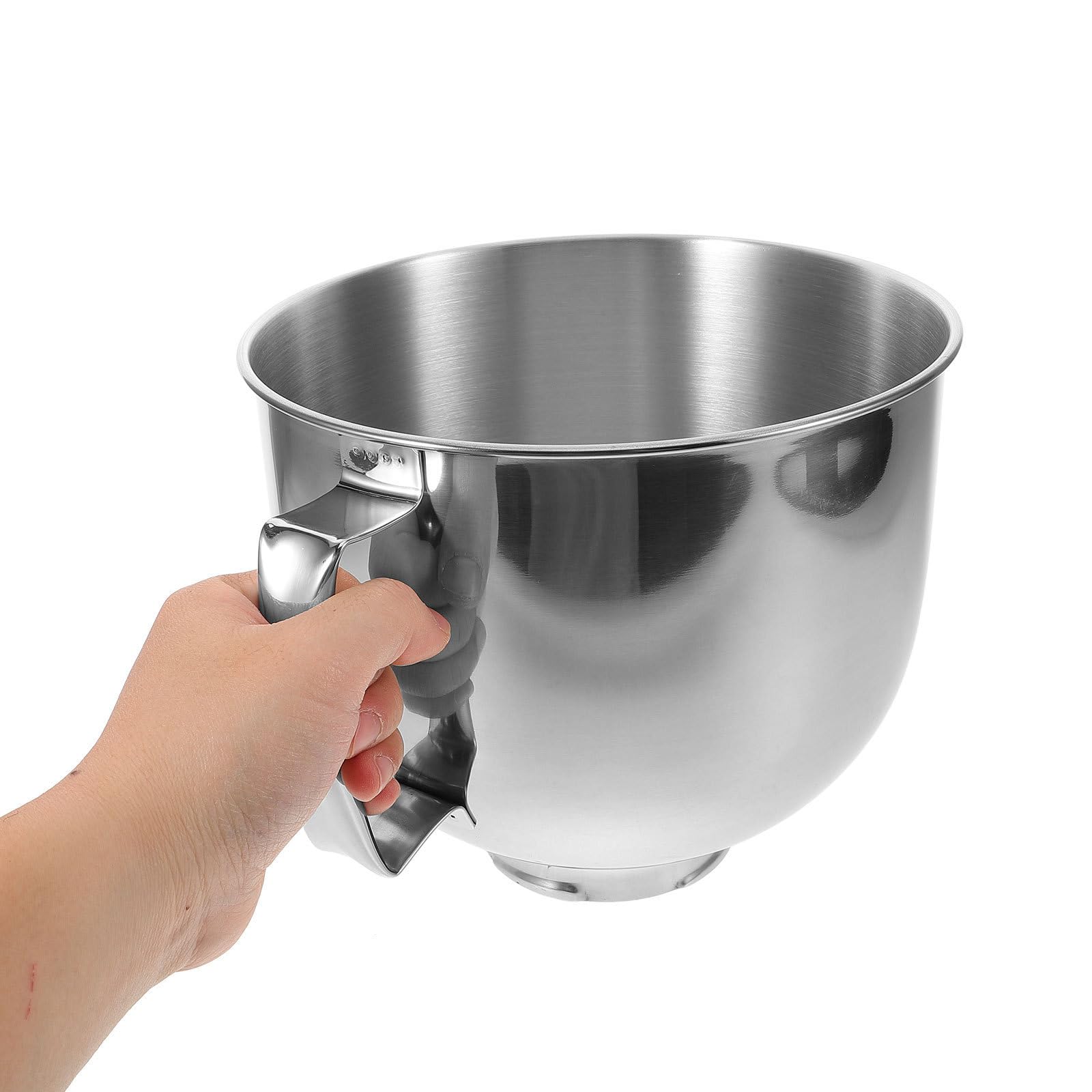 Edelstahlschüssel 3,6l mit Griff Tiefe Mischschüssel für Küche und Backen Vielseitige Rührschüssel aus Robustem Edelstahl für Teig und Eier