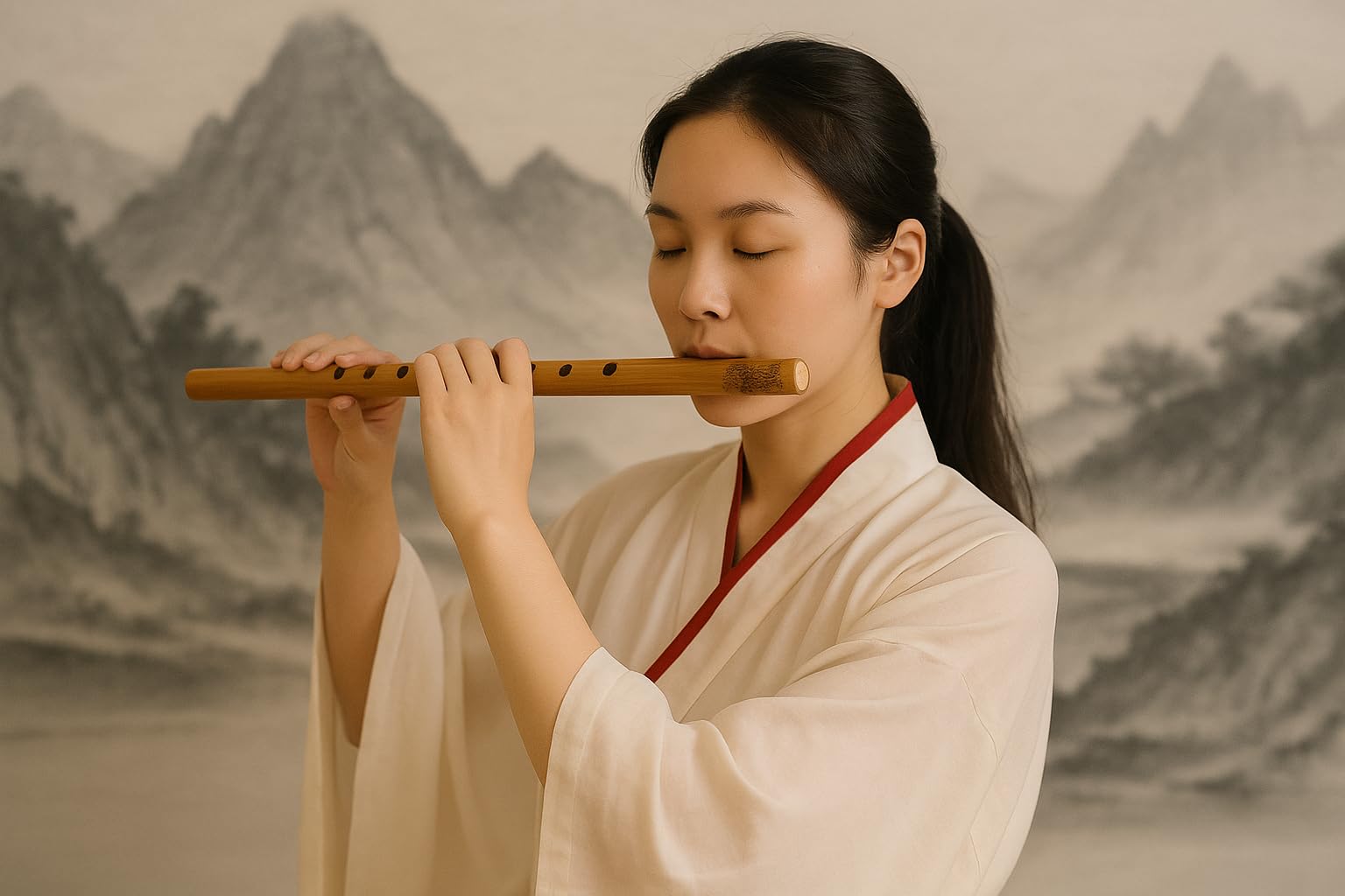 Flûte Shakuhachi en bambou – Instrument à vent vertical japonais traditionnel pour débutants et professionnels – Flûte de méditation zen fabriquée à la main – Cadeau
