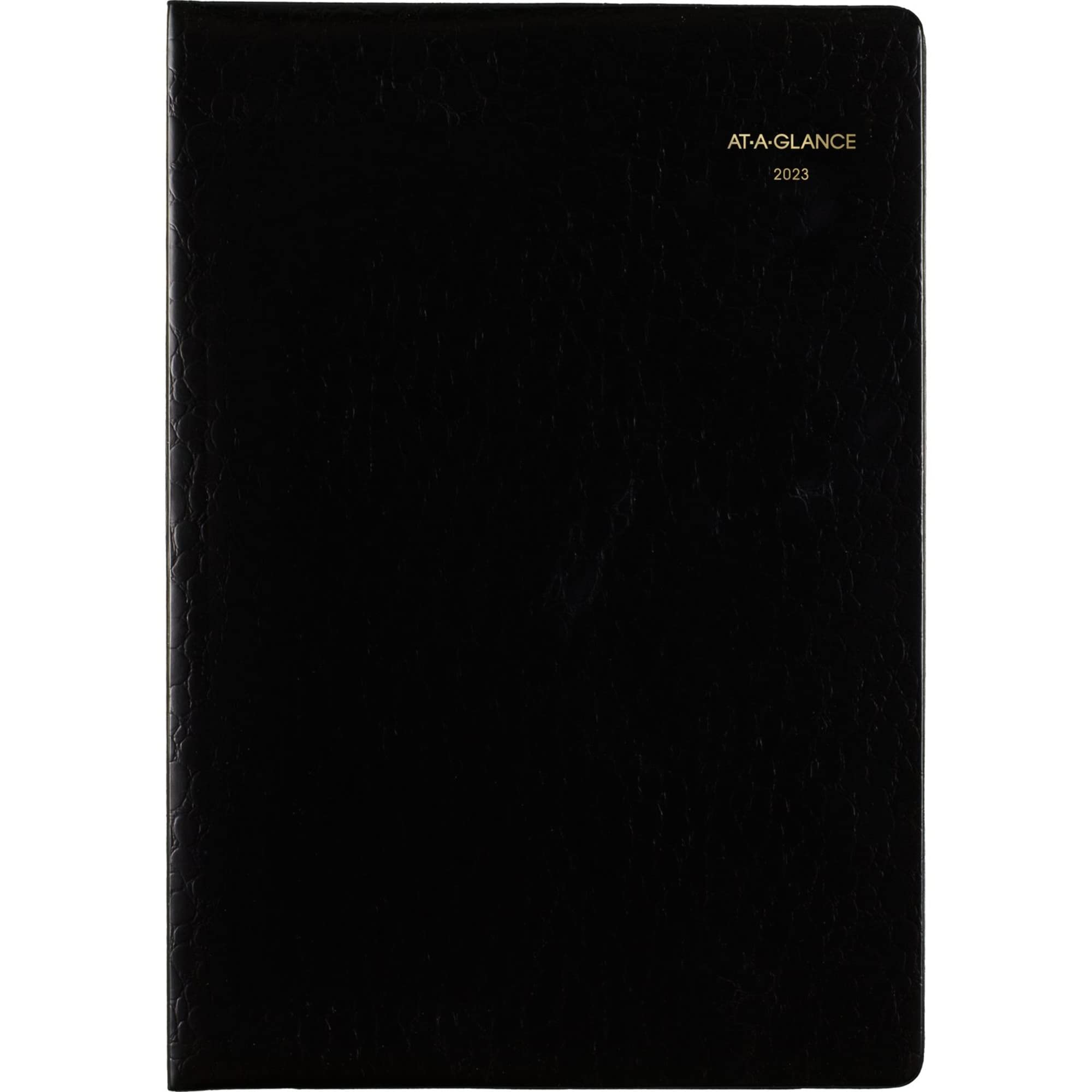 AT-A-GLANCE 2023 Monthly Planner, 7" x 10", Medium, Crocodile Pattern, Black (7043205)