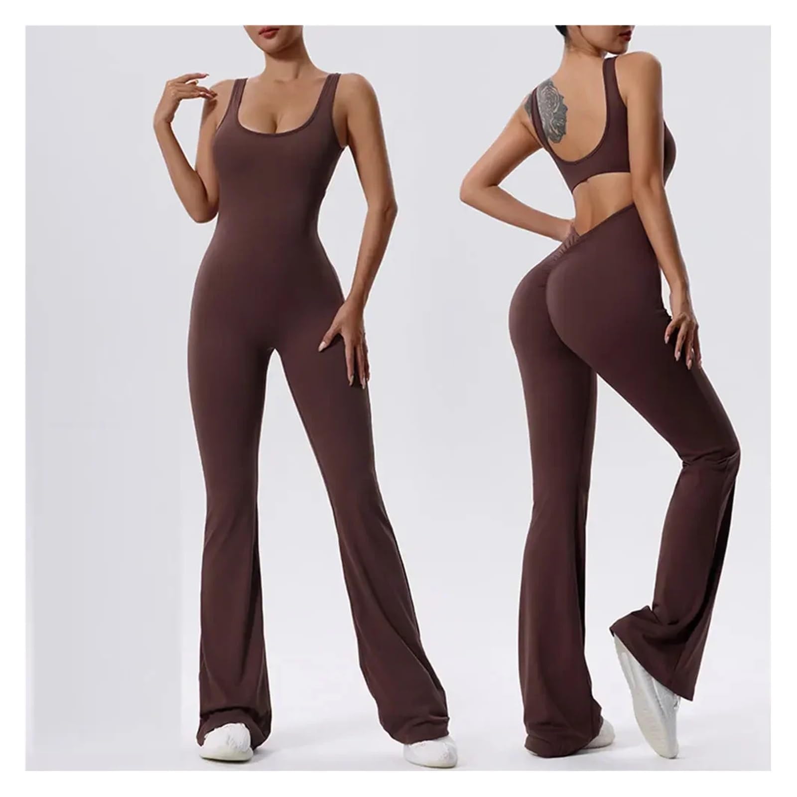 Mono Yoga Mujer Traje Deportivo De Una Pieza For Mujer, Yoga, Pantalones Acampanados, Mono, Monos Fitness, Entrenamiento