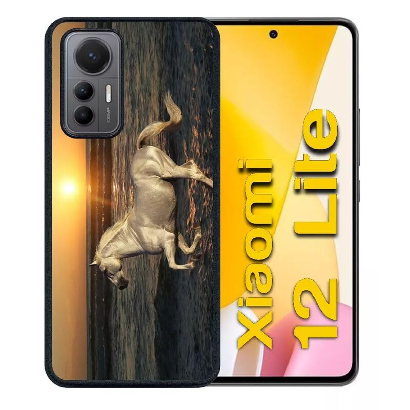 Coque Silicone Pour Xiaomi Redmi A5 4G - Motif Cheval Blanc Couch De Soleil, Noir, Protection Anti-choc