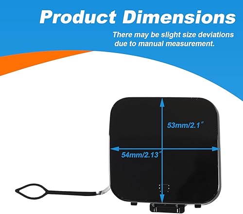Miniatura 6 de Tapa de gancho de remolque de parachoques trasero Tapa Ojo de remolque para Mercedes-Benz Clase S W221 2010 2011 2012 2013 A2218850022 (plata, lado