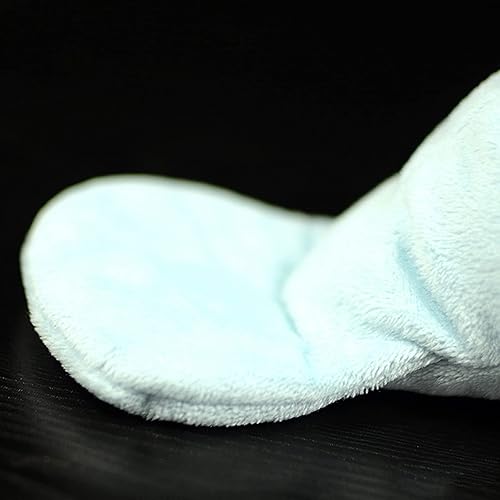 Miniatura 7 de Manatee - Peluche de Manatee azul de 7 pulgadas, animal de peluche realista de manatí de mar, colección de regalo de peluche para niños