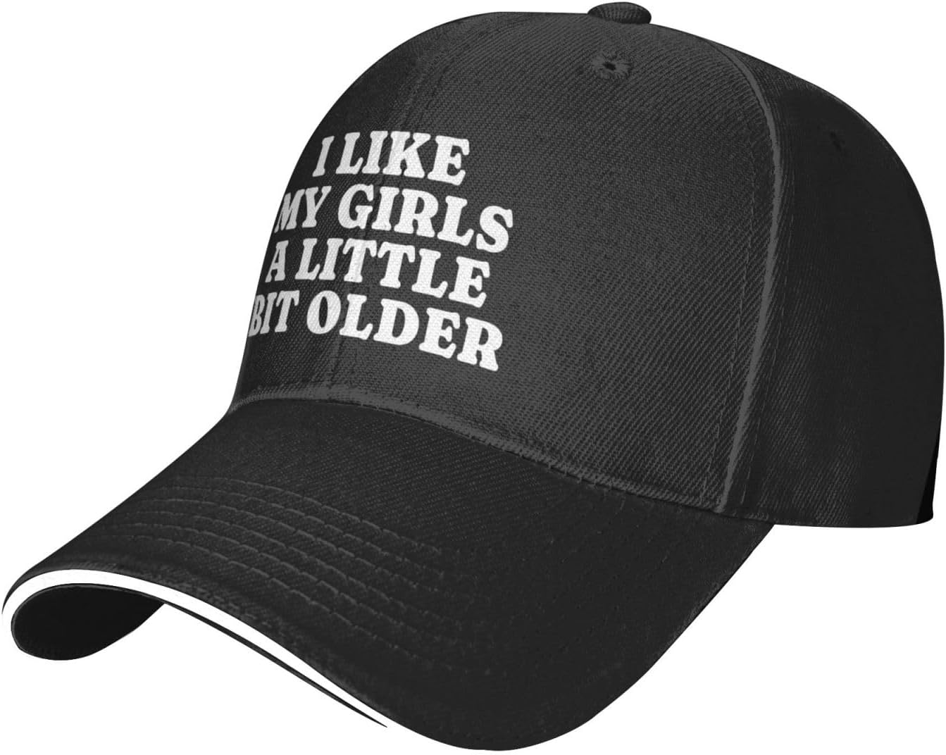 I Like My Girls A Little Bit Older Hat Adjustable Trucker Hat Baseball Cap for Men Women - Image 2