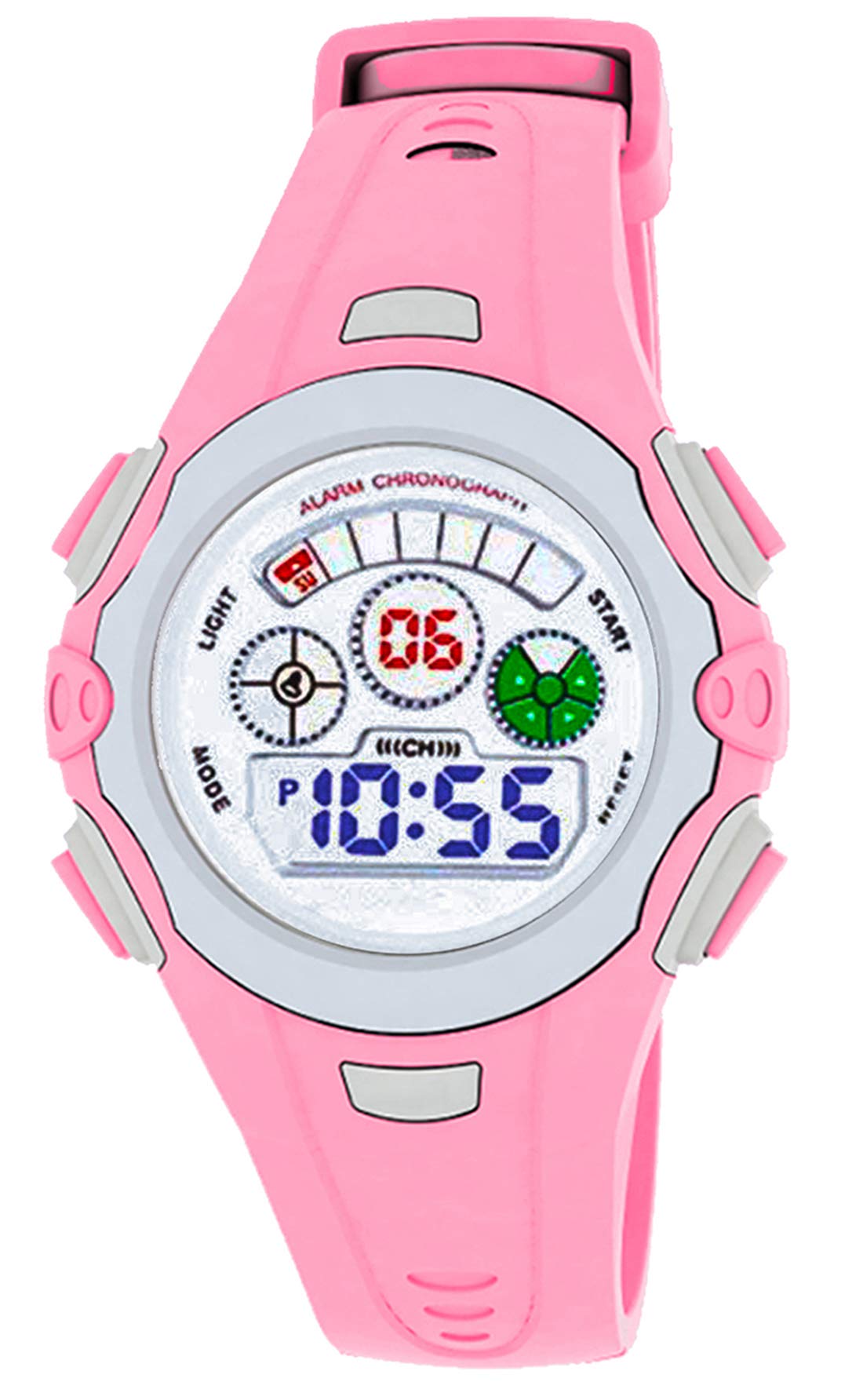 Time Up Digital Dial Colorful Alarm Function,Waterproof,Multicolor Backlight Watch for Boys & Girls- EF55033-3 (B07WRS6HCG) Amazon Price History, Amazon Price Tracker
