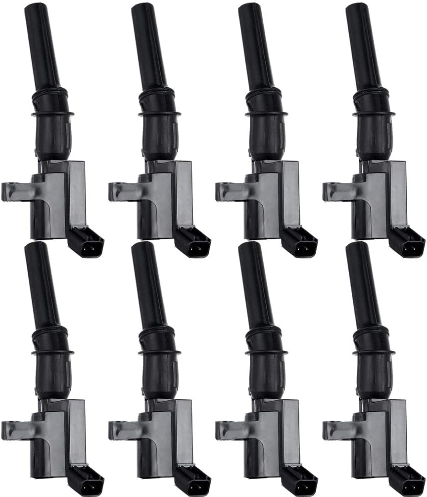 ASAPE Set of 8 Ignition Coil Pack Fits for 1997-1999 2001-2002 for Ford for E-150 Econoline Club Wagon 5.4L, 1998-2007 2009-2010 for Mercury for Grand Marquis 4.6L, ReplacesDG508