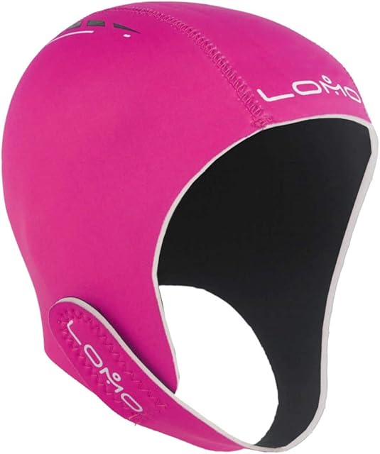 Lomo Triathlon Open Water Neoprene Swimming Cap - Pink