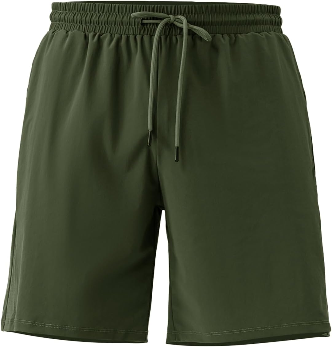 YEL Men's Athletic Gym Shorts with Pockets Basketball Shorts Quick Dry Lightiweight for Workout Running Summer Beach