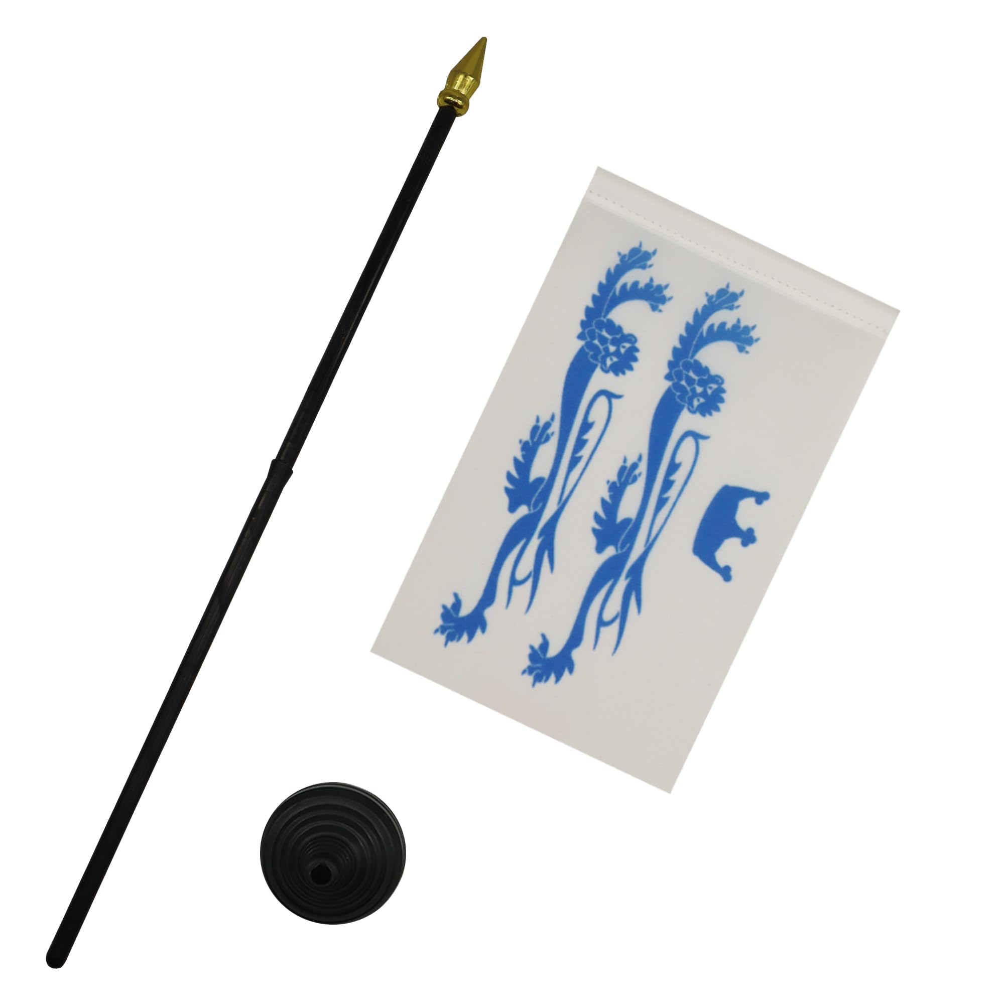 AZ FLAG, Berkshire county Table Flag 4'' x 6'', Berkshire county Mini Desk Flag 100% Polyester 15 x 10 cm - Image 3