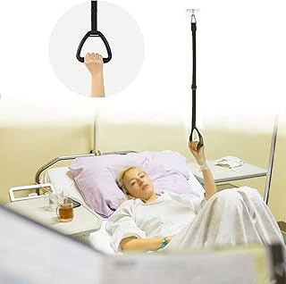 lqwidyf Bed Trapeze for Elderly,Stand Ladder Bed Helping Pull up Handles for Disabled,Ceiling Mounted Trapeze for Bed Mobility Transfer,Suitable for Hospital, Bedroom Bed Mobile Pull Up Assist Tools