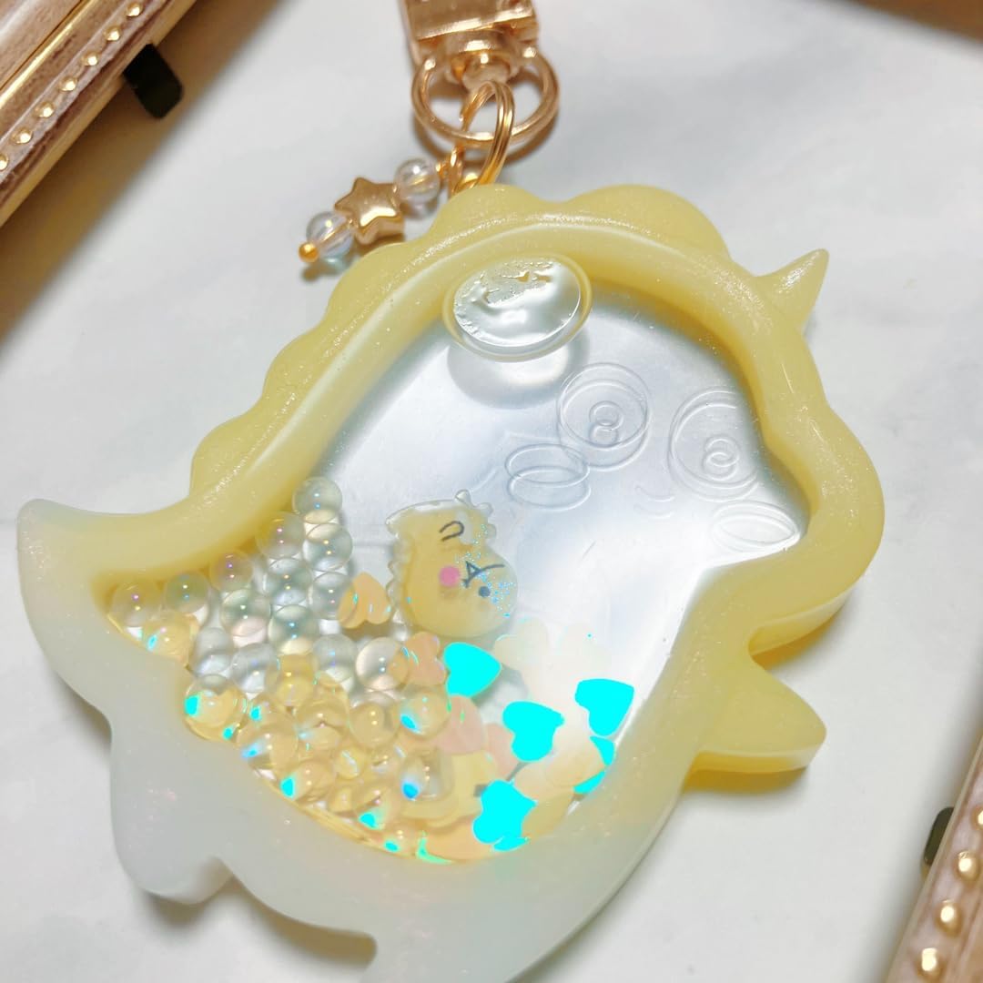 和】液体入りシャカシャカシェイカー（青い星）/キーホルダー