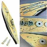 cheeyoo 1/200 Scale Wooden Deck Fit for Trumpeter 03701 USS Arizona BB-39 Ship Model DIY Kit