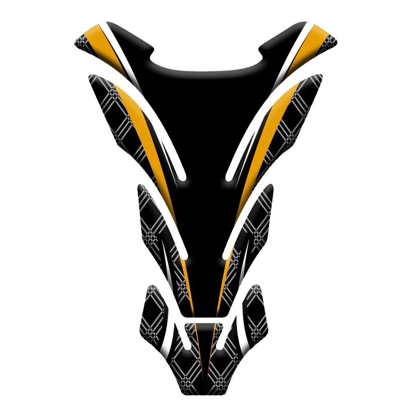 Motorbike Tank Pad Protector Sticker Fish Bone Decal for Kawasaki Z900 Z800 Z750 Z650 Z300 Z250 Z125 Z1000 Z400 Z1000SX(19 Gold)