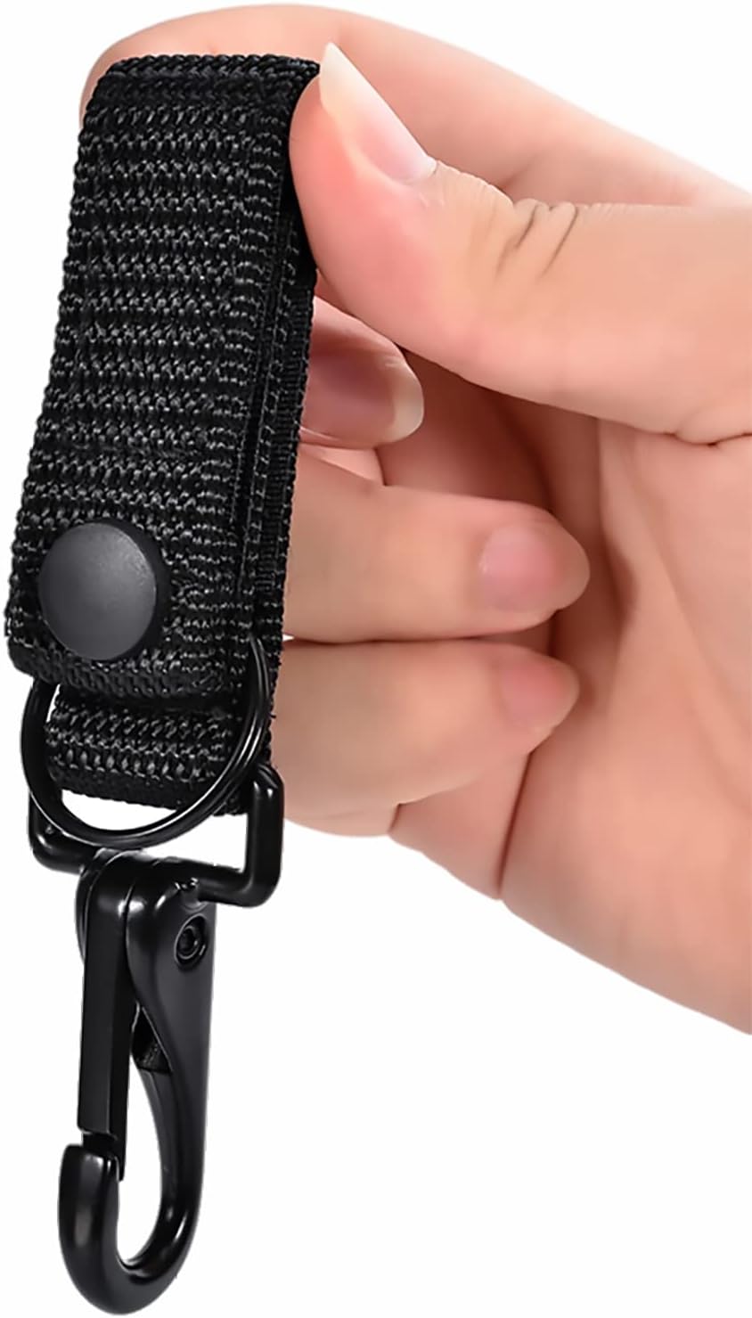 Duty Belt Keeper with Key Holder for 2" and 2¼" Wide Belt,Keeper with Strong Metal Police Key Clip, Military Molle Hook,Police Military Equipment Accessories, 2 Pack