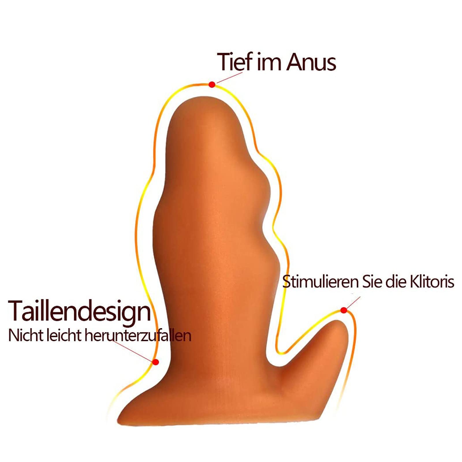 Plug anale Butt Plug Set stimolatore della prostata - Plug anale in silicone Massaggio del punto G Dilatatore dell'ano Falli anali Palline anali Doccia anale Fetish Masturbazione Giocattolo sessuale(G