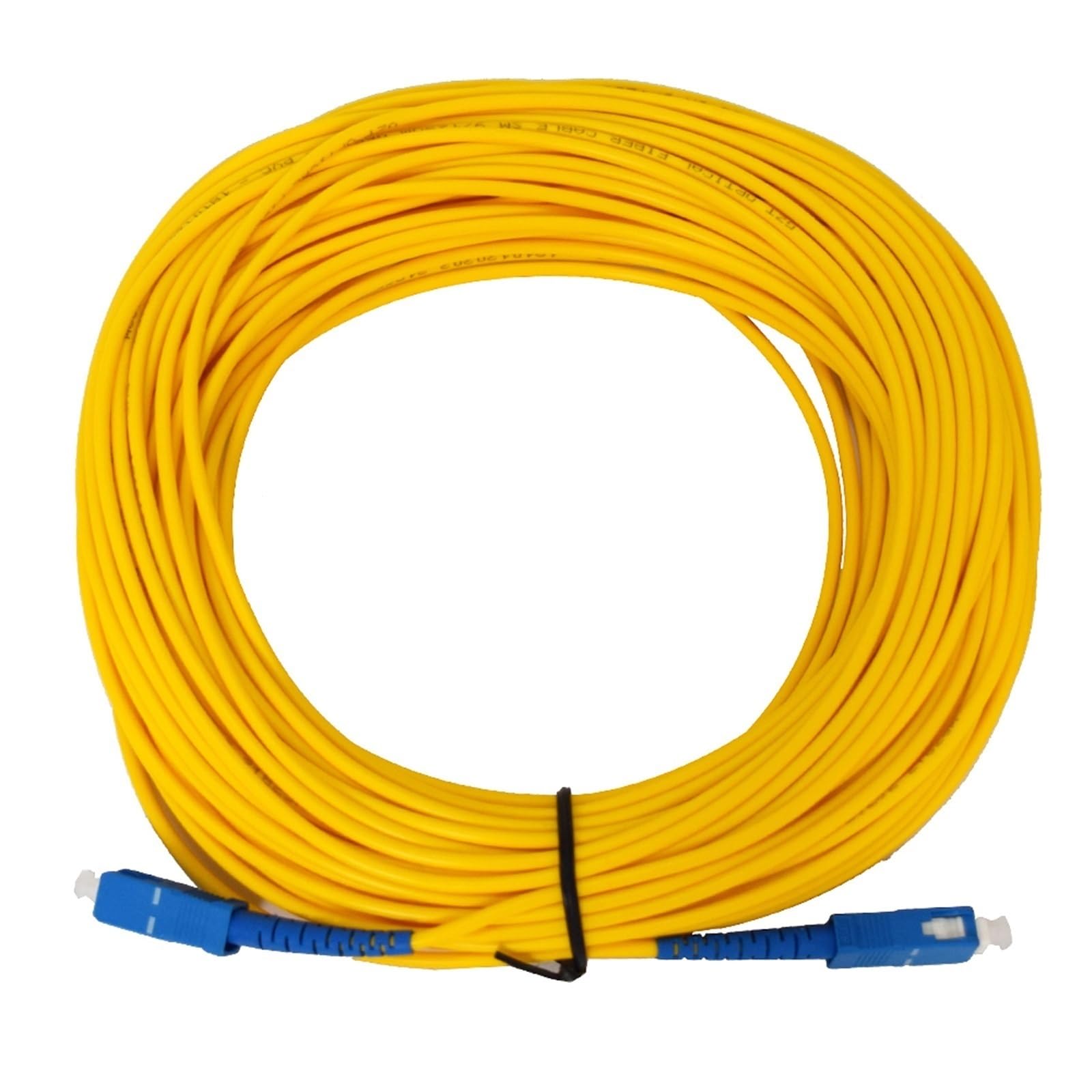 SM SX 3 mm 3/5/10/15/20/30/50/100m 19/12 Cavo jumper ottico 5umfibre SC/PC-SC/PC Cavo patch in fibra ottica(Yellow 100M)