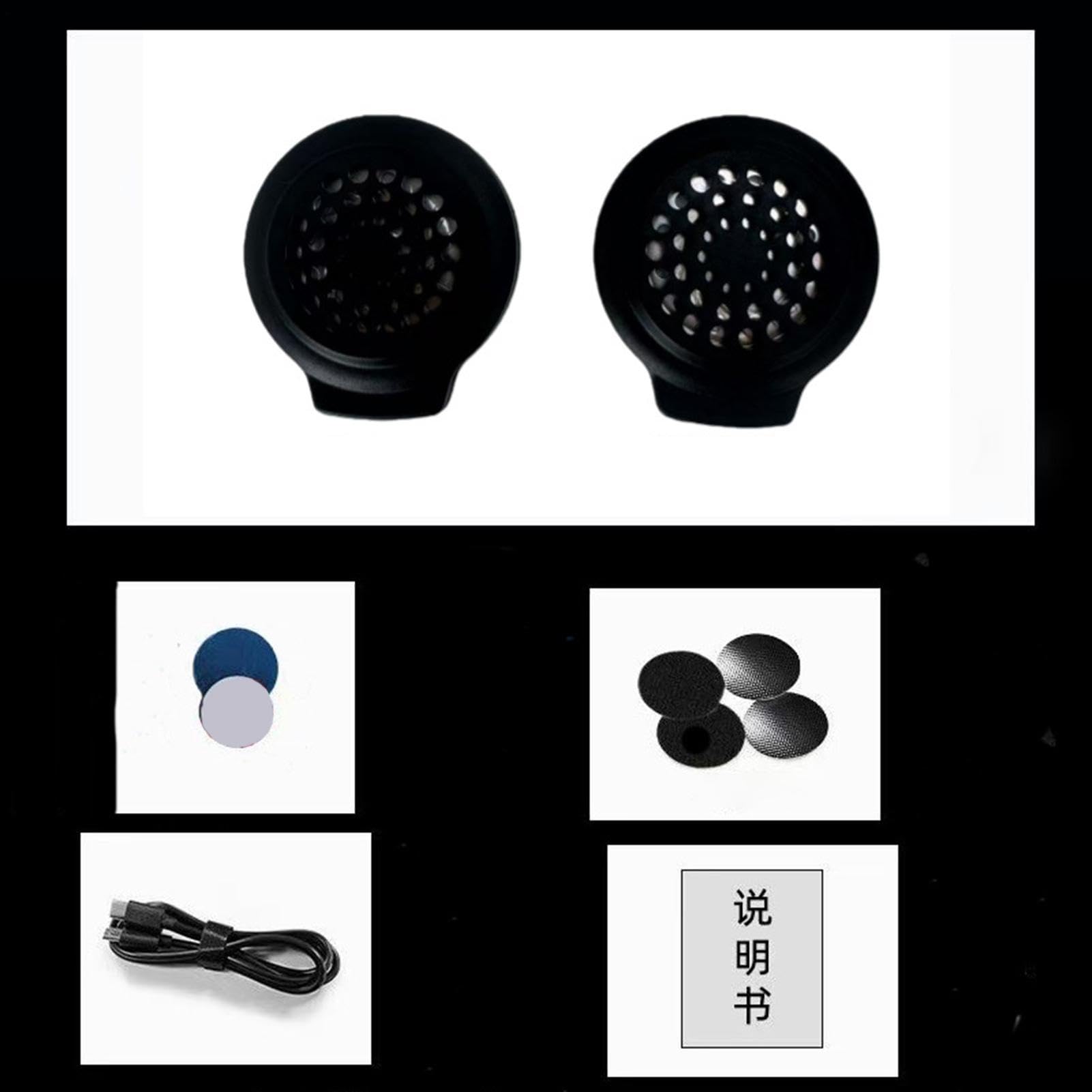 Cuffie per casco da moto, con riduzione del rumore senza fili in metallo