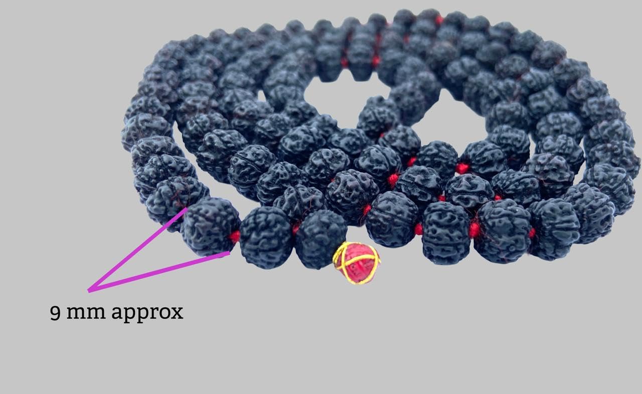 Black Rudraksha Mala - Panchmukhi & Japa Mala -2 Black Rudraksha Mala - Panchmukhi & Japa Mala -2