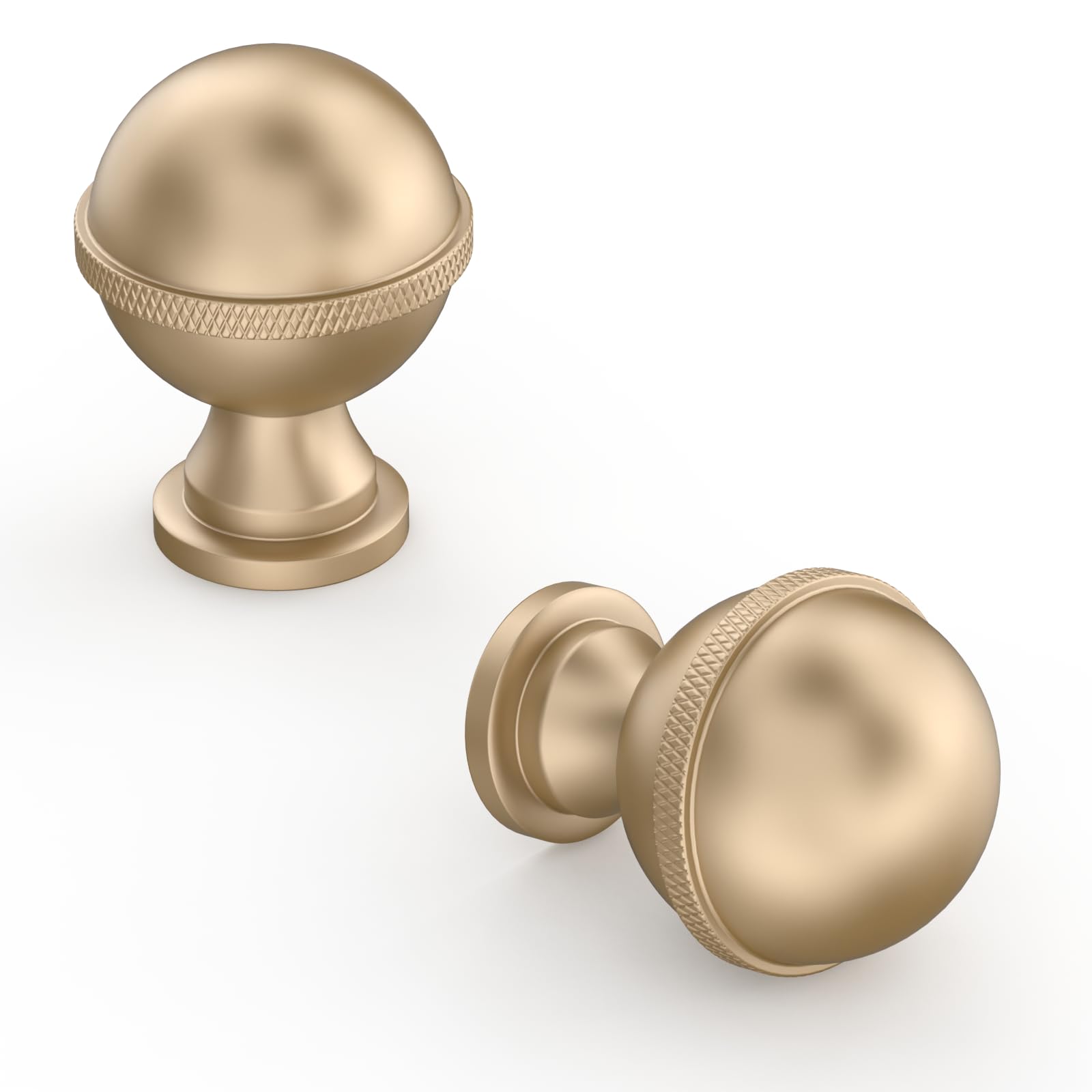 Asidrama 10 Pack Champagne Gold Kitchen Cabinet Knobs Dresser Knobs Drawer Knob Cabinet Hardware Knob for Drawers