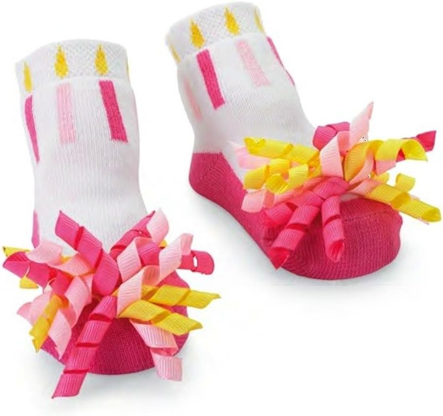 Mud Pie Baby Girls' Happy Birthday Socks