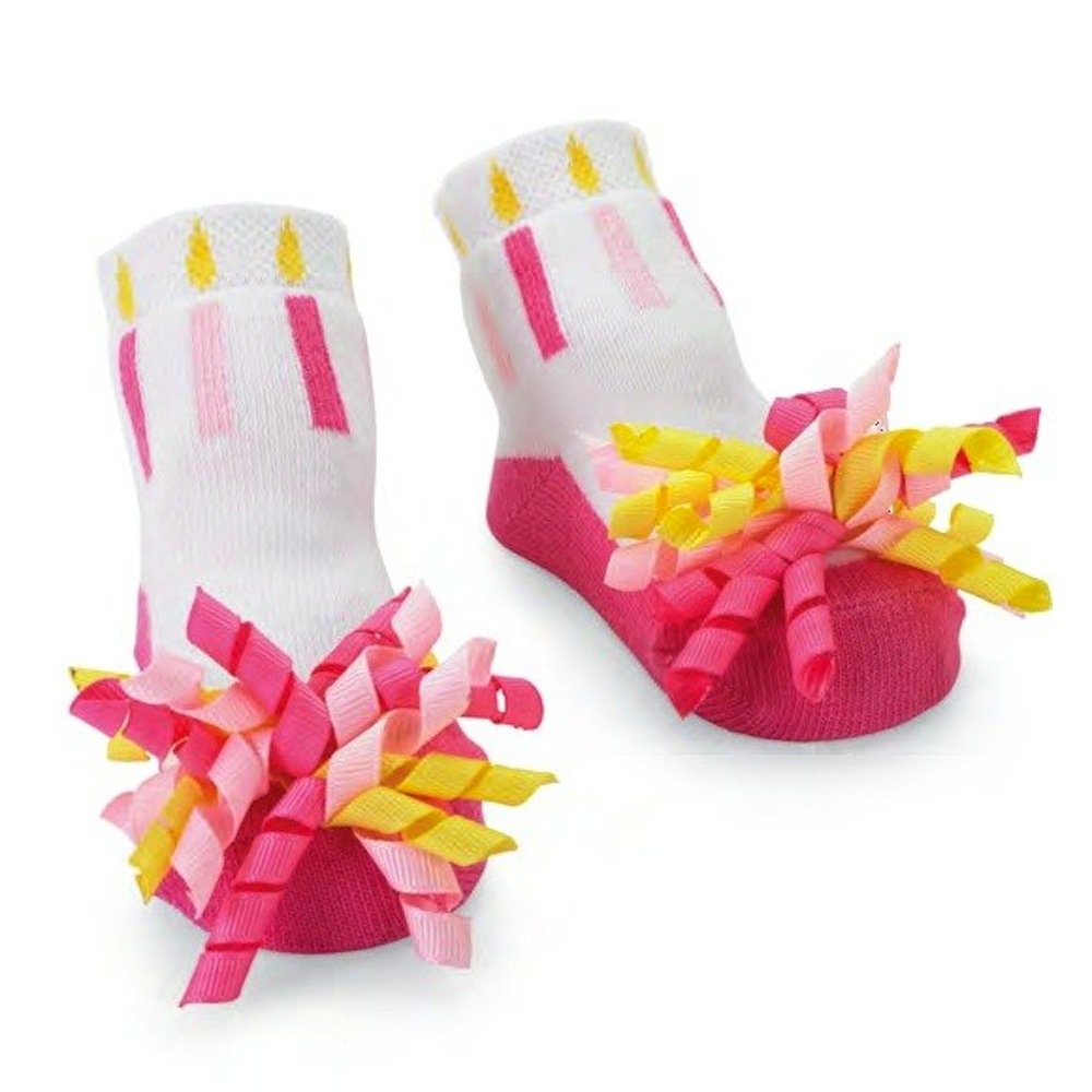 Mud Pie Baby Girls' Happy Birthday Socks