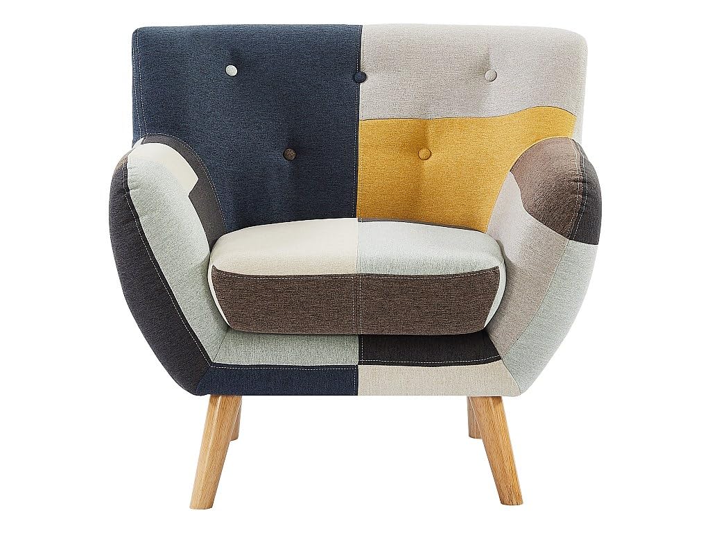 Vente-unique Couchgarnitur 3+1 - Patchwork - Mehrfarbig - SERTI II