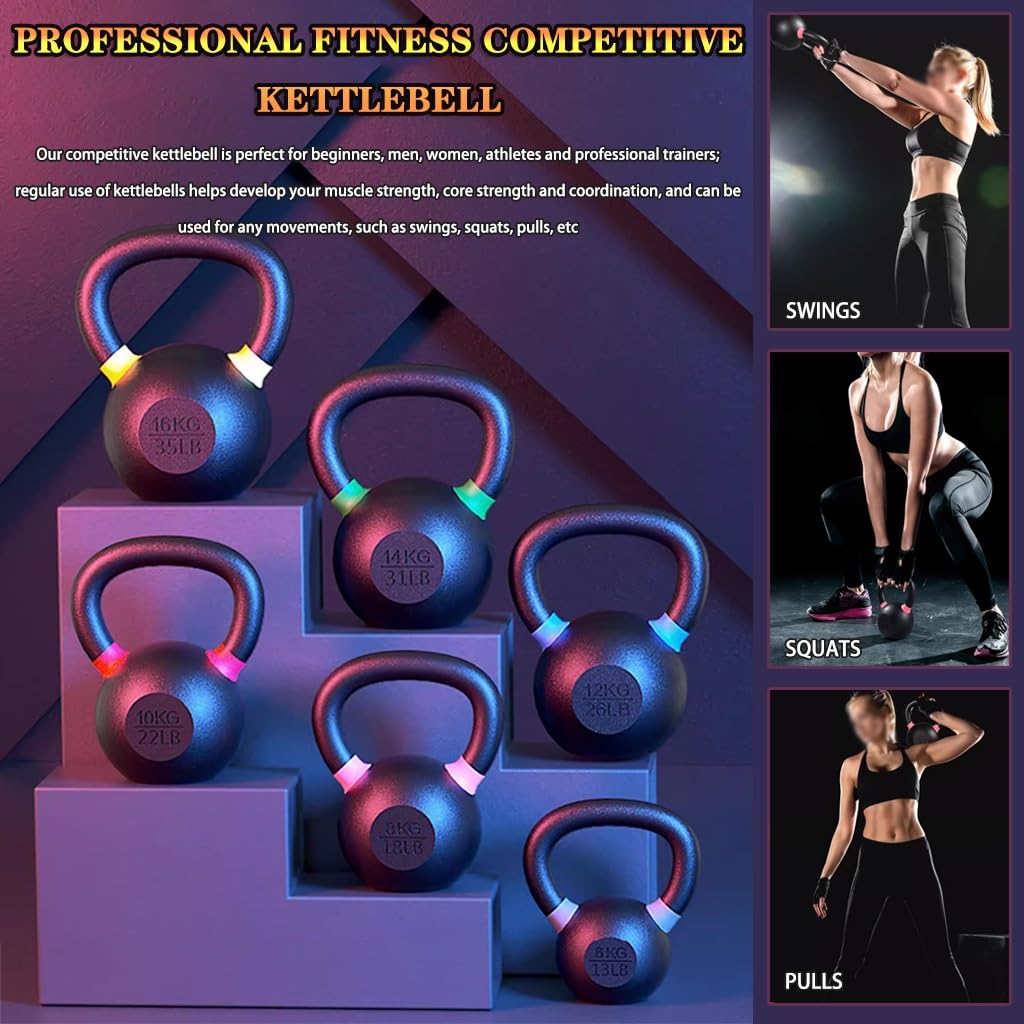 Sport Da Uomo In Ghisa Peso Sfera, Kettlebell Pesi Allenamento Fitness Professionale Competitivo Pesi Palla, Impugnatura Antiscivolo, Casa/palestra