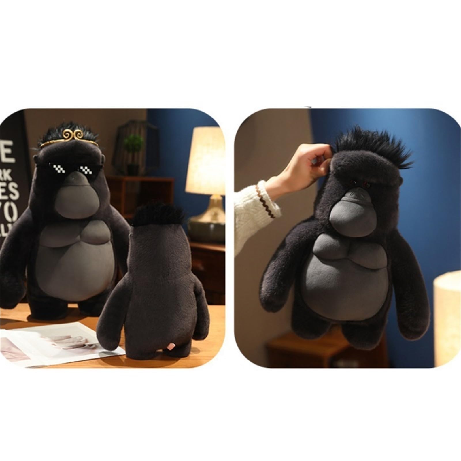 Asudaro Peluche Douce En Peluche Gorille Animal Poupées En Peluche Dessin Animé Animal Singe Poupée Pour Enfants Anniversaires Et Occasions Spéciales