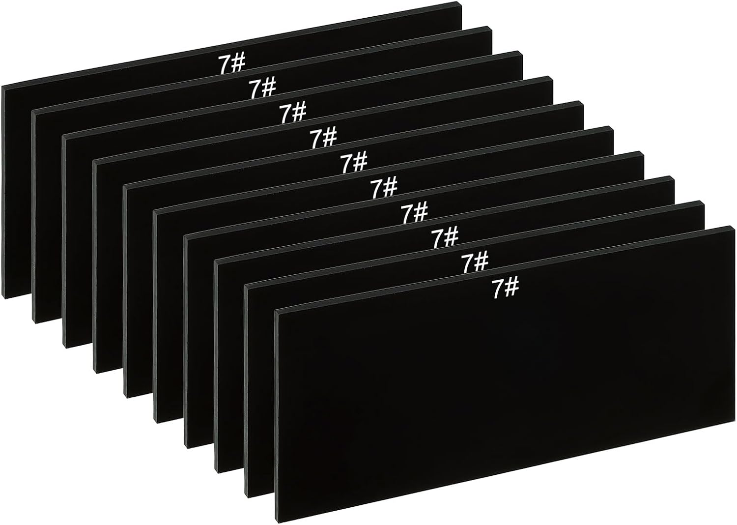 PATIKIL Welding Len Shade 14 Glass 4-1/4"x 2", 10 Pack Hardened Glass Black Darkening Filter Plates Covers Replacement for Weld Helmet Hood