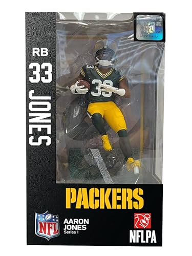 Nfl Figures ID34899 Imports Dragon - Nfl - Aaron Jones (Green Bay Packers) 6 Inch Figure Series 1 thumb #3