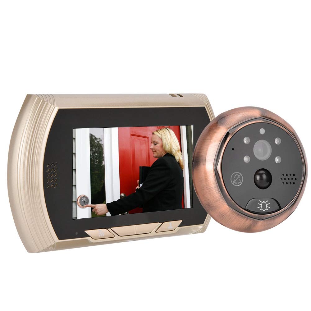4.3in Intelligent Electric Door Peephole WiFi Video Doorbell Camera IR