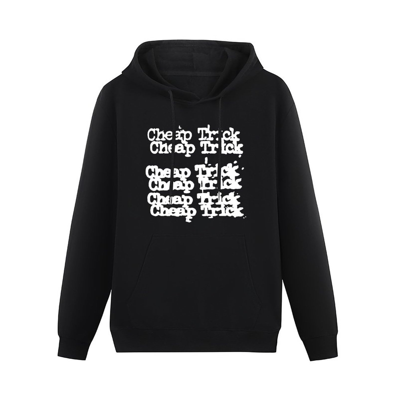 Huo Bao Niu Rou Unisex Black Cheap Trick Repeat Hoodies Long Sleeve Pullover Loose Hoody Sweatershirt Xl