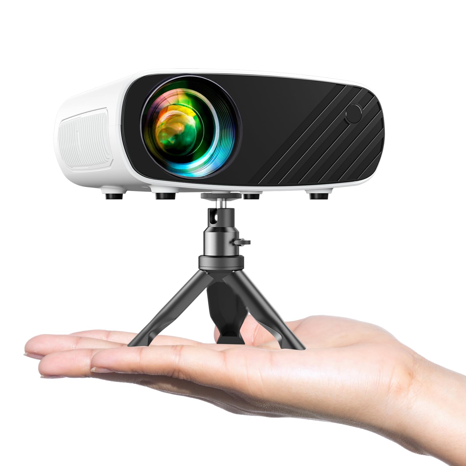 eLephas Video Projector 本体 ELEPHAS Mini Projector with Projector Stand - Movie Projector with