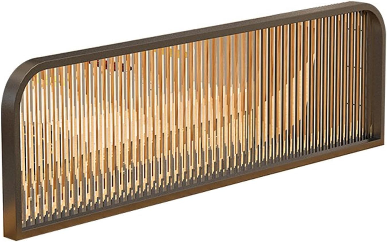 Genérico Mampara Decorativa de Hierro y Vidrio Negro - Elegante mampara semiprivada de 30 x 130 cm para comedores y Bares, con Rejilla Baja para Decorar mesas (30 cm)