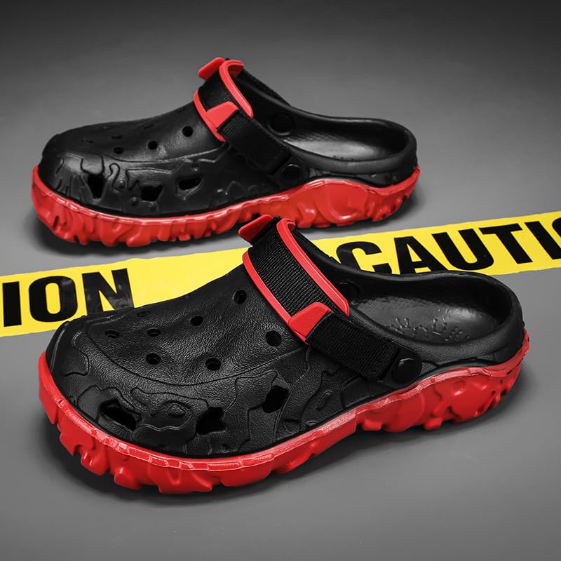 Image of Men's Clogs Garden Shoes Adult Mules Outdoor Sports Sandals Summer Water Beach Shoes Casual Slippers Lightweight Breathable Non-Slip