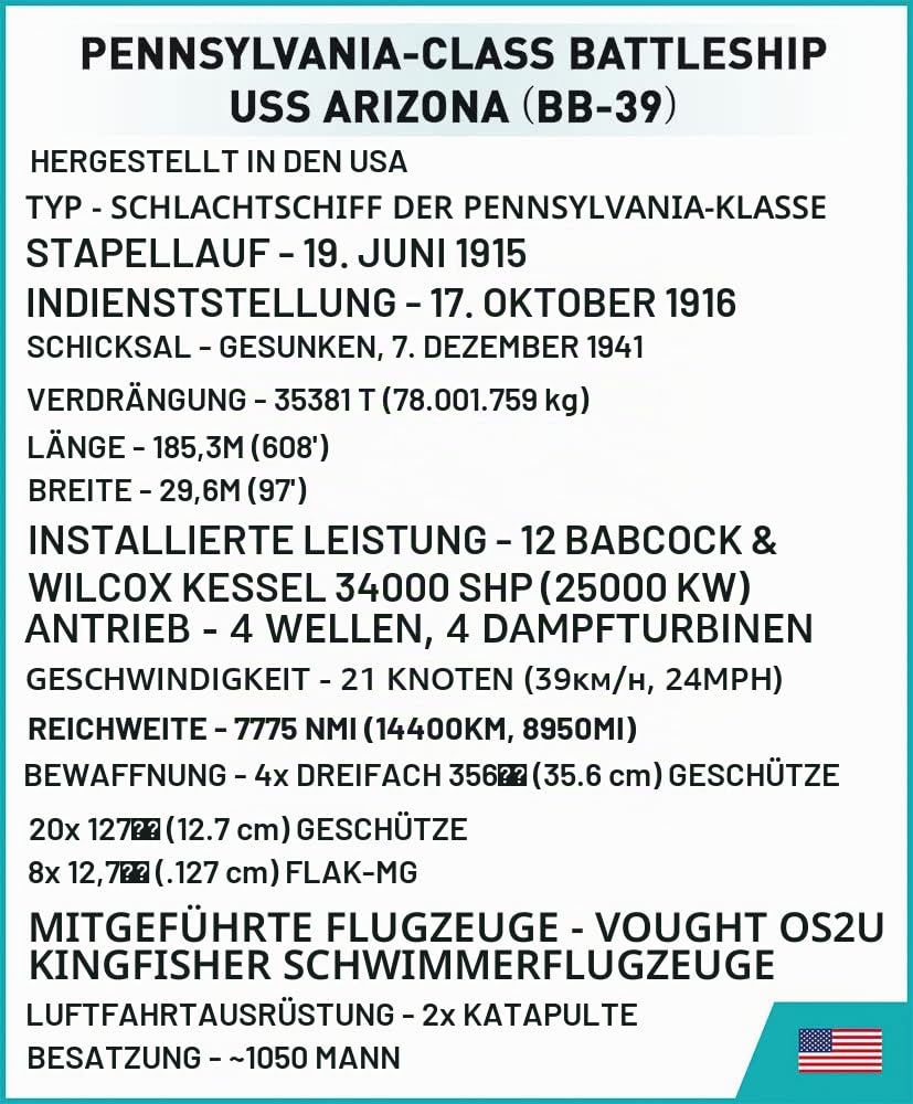 COBI USS Arizona (BB-39)