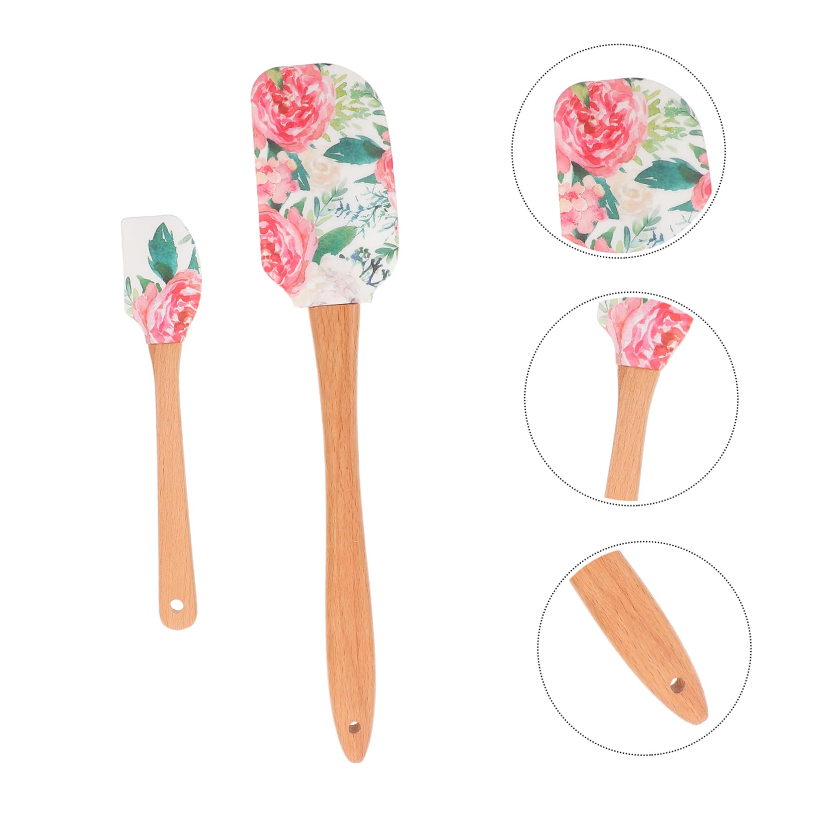 10piezas Espátula De Mango De Madera Herramienta De Cocina Multifuncional Para Decoración De Pasteles y Para Repostería y Doméstico