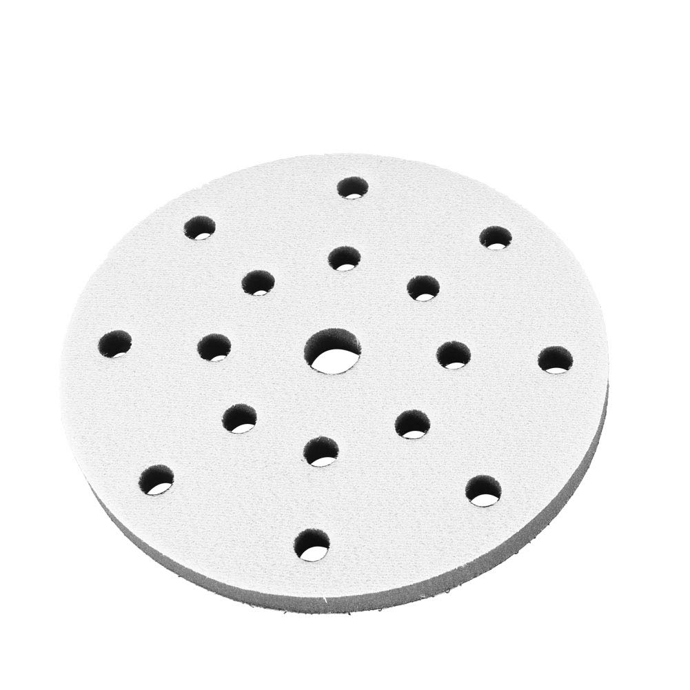 Tampone per Interfaccia Abrasiva 6 Pollici Tampone per Interfaccia Spugna Diametro 150 Mm Tampone per Interfaccia in Spugna Morbida Tampone per Platorello per Levigatura (17 (6 pollici 17 fori)