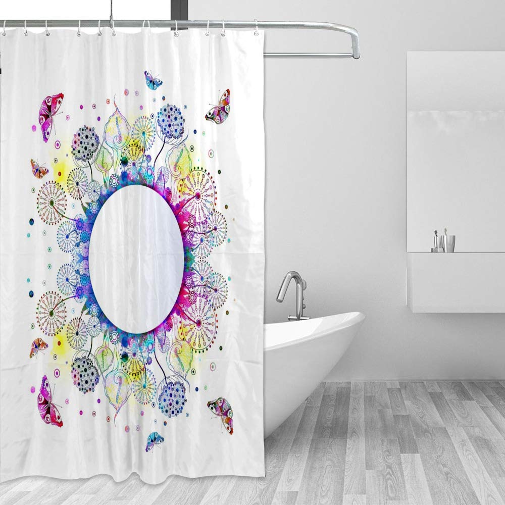 Rideau de douche imperméable floral pour une ambiance spa relaxante à la maison