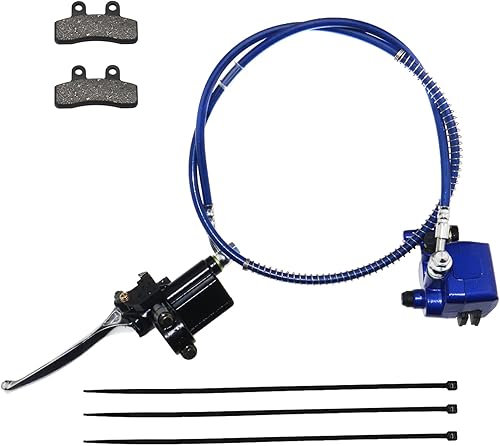 PRO BAT Cilindro maestro de pinza de freno delantero hidráulico con pastilla de freno adicional para Pit Mini Bike Go Kart Trolley ATV, azul disponible en Yaxa El Salvador