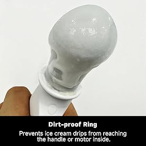 SEAINGO Heated Ice Cream Scoop - Rechargeable, ON/OFF Safety Lock Switch, Two Warming Modes, Ergonomic Handle, Electric Kitchen Tool Nonstick Scooper for Gelato, Frozen Yogurt, Sorbet & More