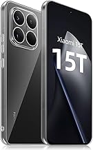 HidWee Crystal Clear Case Compatible with Xiaomi 15T Case, Non-Yellowing Clear Ultra Thin Soft Silicone TPU Mobile Phone Case Shockproof Scratch-Resistant Anti-Fall Protective Case - Transparent