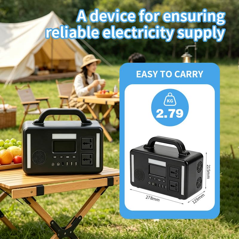 Image of LRSA Alfa1 Portable Power Station, 256Wh LiFePO4 Battery, 1-Hour Fast Charging, Solar Generator for Home, Camping & Outdoor Use